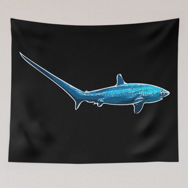 Item preview, Thesher Shark White Alternate Print designed and sold by designsasstultd.