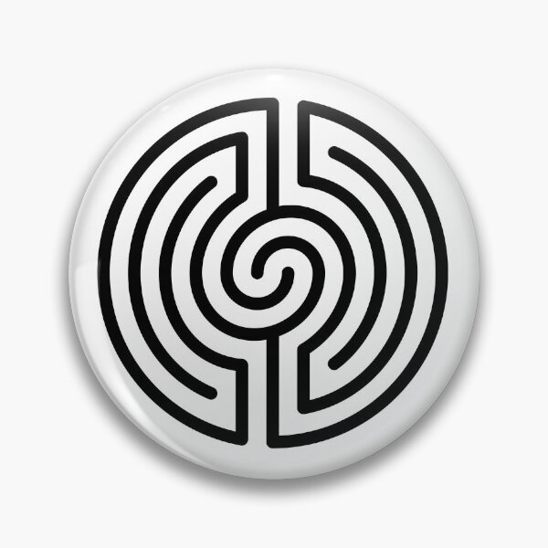 Item preview, Cosmic Vortex Labyrinth - Black designed and sold by palmprints.