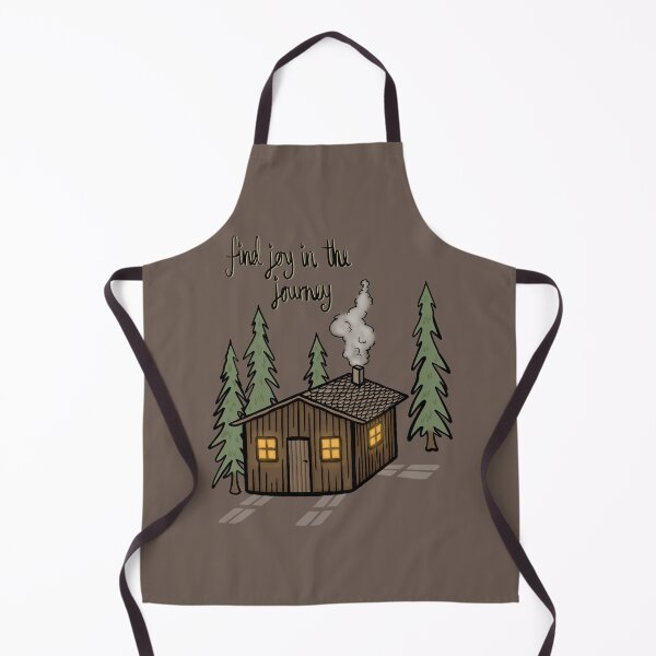 Item preview, Find Joy In The Journey Cosy Cabin in the Woods Digital Illustration designed and sold by AlmightyClaire.