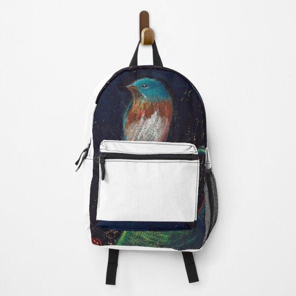 Item preview, Beautiful Painting: Beautiful Blue and Red Bird on Vase designed and sold by factory88.