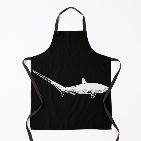 Item preview, Thesher Shark Thick White Print designed and sold by designsasstultd.