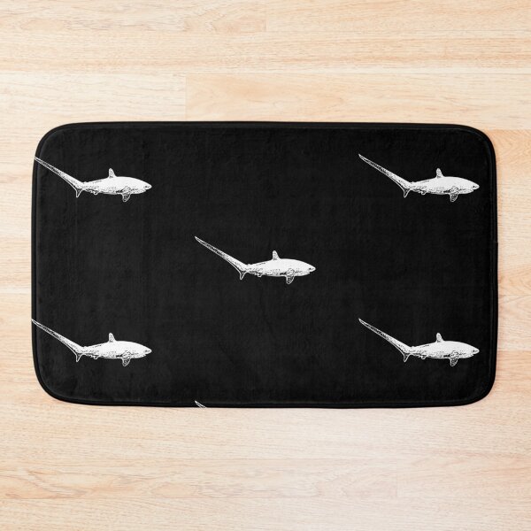 Item preview, Thesher Shark Thick White Print designed and sold by designsasstultd.