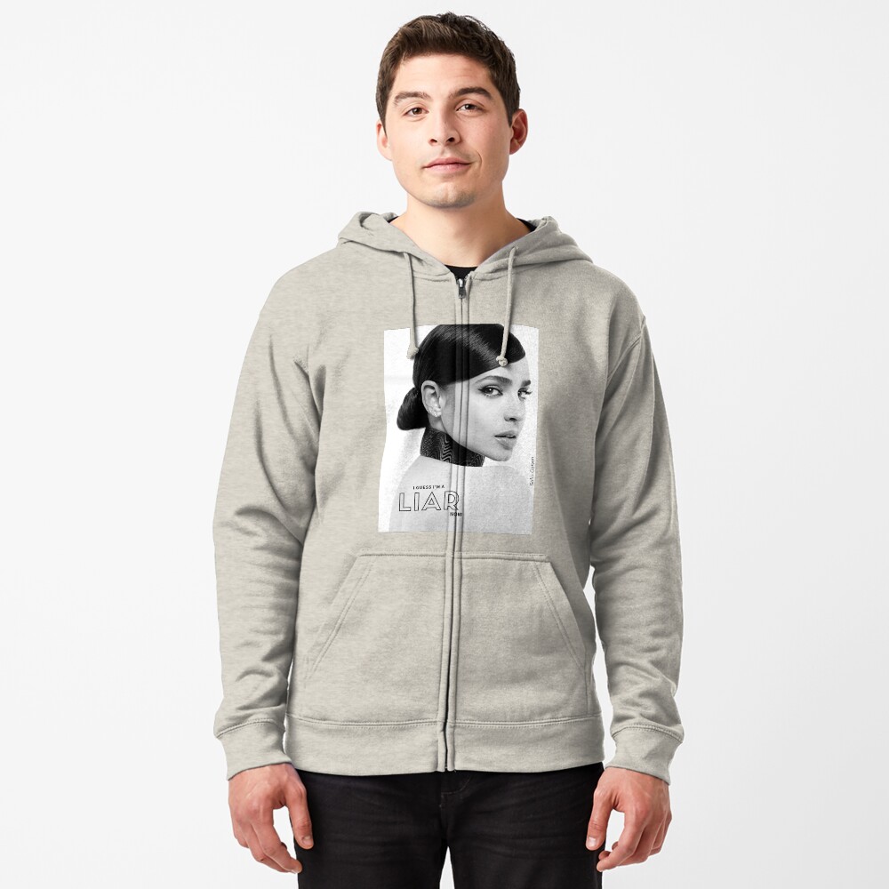 Vista previa del artículo con la obra «Sudadera con capucha y cremallera», diseñado y vendido por debnamcarson.