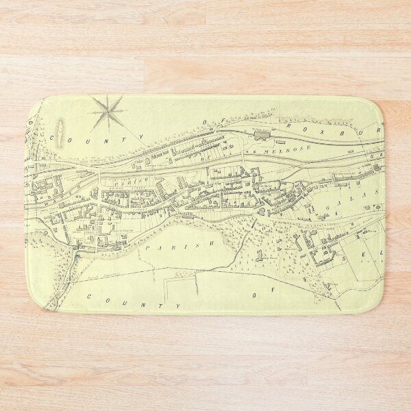Item preview, Galashiels | Historic map from 1851 designed and sold by yourscotborders.