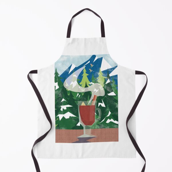 Item preview, Glintwein and mountains illustration designed and sold by DaryaGeft.