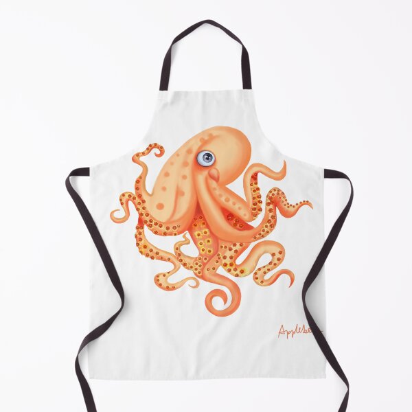 Item preview, Cute octopus with flowers on tentacles designed and sold by Something Arty.