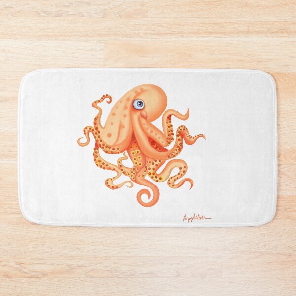 Item preview, Cute octopus with flowers on tentacles designed and sold by Something Arty.