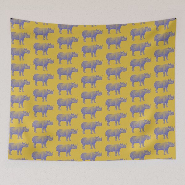Item preview, Rhinoceros in Yellow designed and sold by OpalEllery.