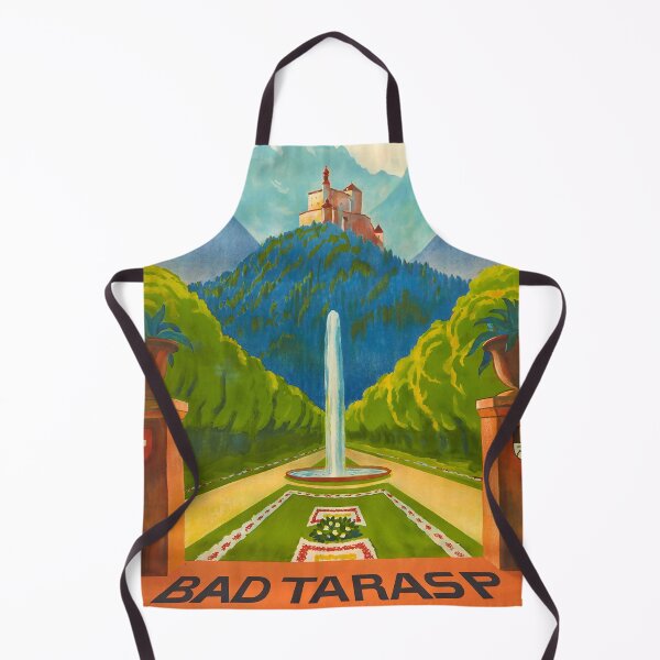 Item preview, retro classic Bad Tarasp poster designed and sold by CorasPosters.
