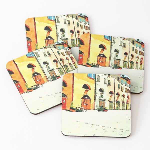 Item preview, Brisighella: view colored buildings designed and sold by Giuseppe Cocco.