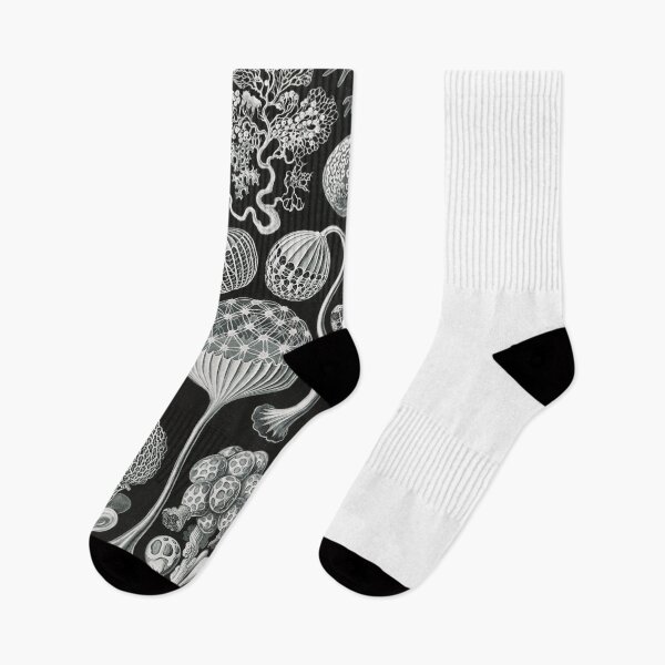 Item preview, Black and White Mushroom Pattern Illustration designed and sold by SFTStudio.
