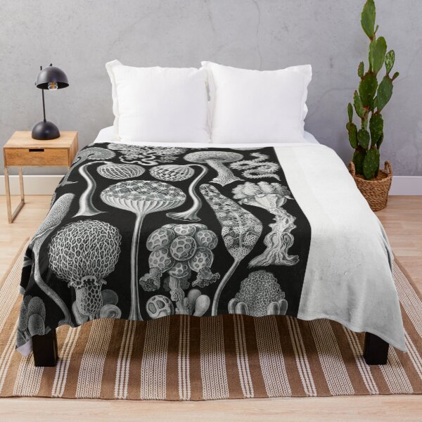 Item preview, Black and White Mushroom Pattern Illustration designed and sold by SFTStudio.