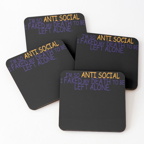 Item preview, I'm so Anti Social designed and sold by Crystalsgraphix.