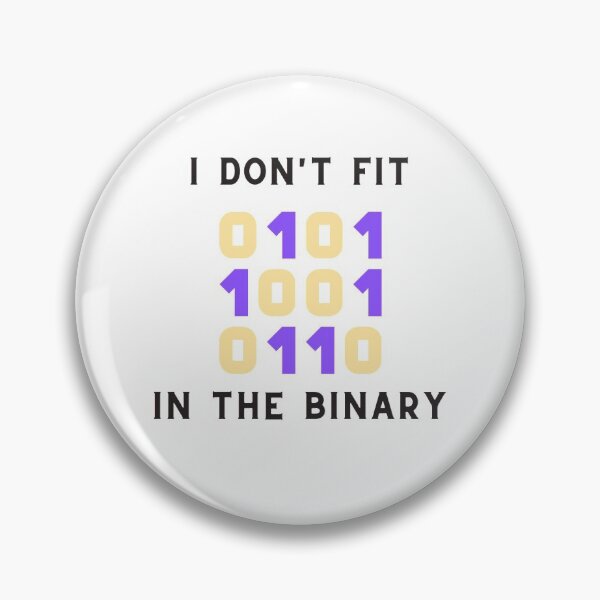 Item preview, I Don't Fit In The Binary  designed and sold by LynnSaga.