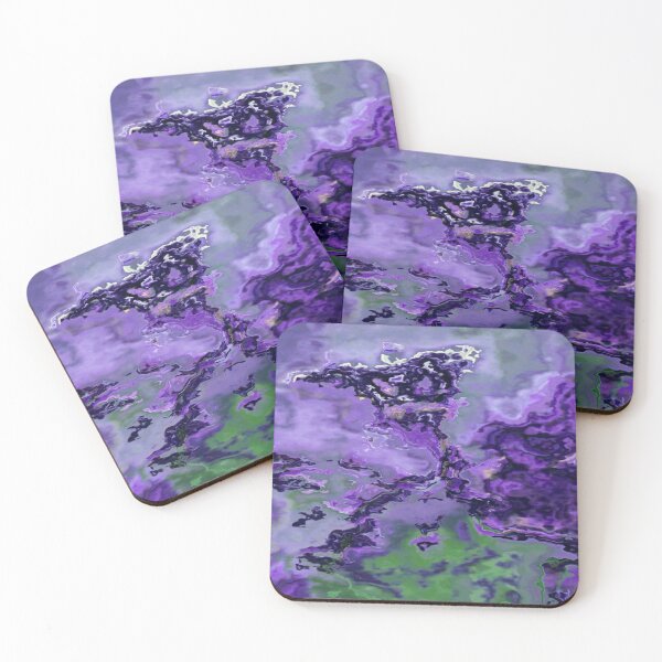 Item preview, Purple modern marble pattern art  designed and sold by AYACHI90.