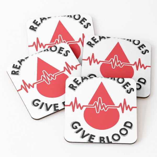Item preview, Real heroes give blood blood donation designed and sold by tbauernhoferbiz.