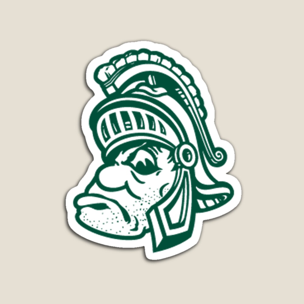 Spartans Vinyl Decal NCAA Michigan State Spartans 4x4 Inch Vinyl Decal - Go  Green Go White Team Logo Replacement Blender Cup, image size:1000x1000
