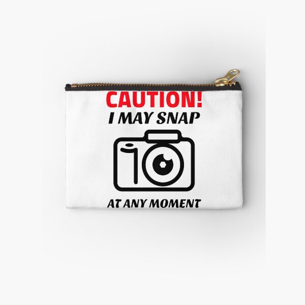 Item preview, Caution I May Snap At Any Moment Dark Funny Professional Photographer designed and sold by thewhitteeguy.