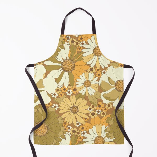 Item preview, Brown, Orange, Ivory & Green Vintage Flower Pattern designed and sold by Eyestigmatic.