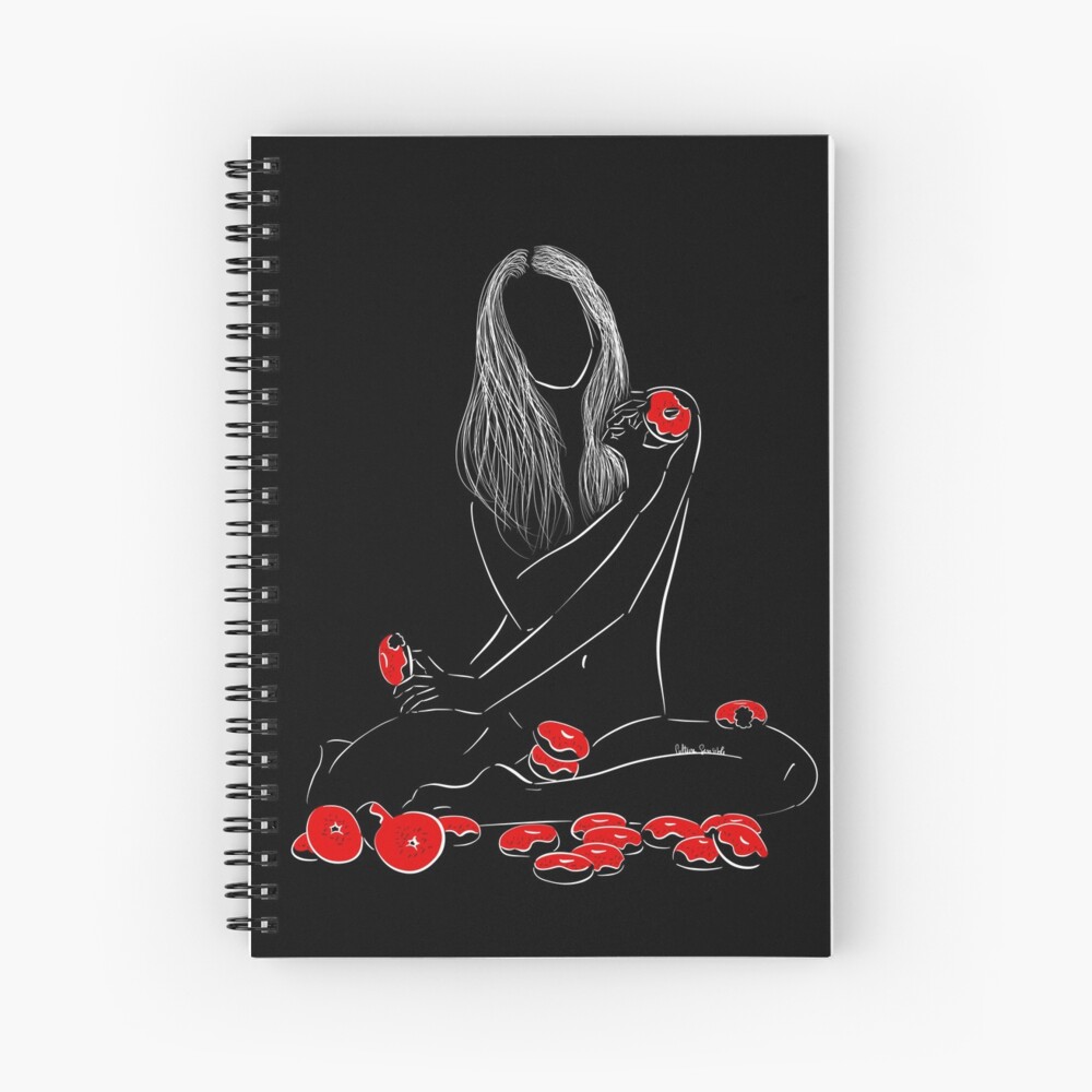 Greedy Naked Woman Art Spiral Notebook For Sale By Culturesensible Redbubble