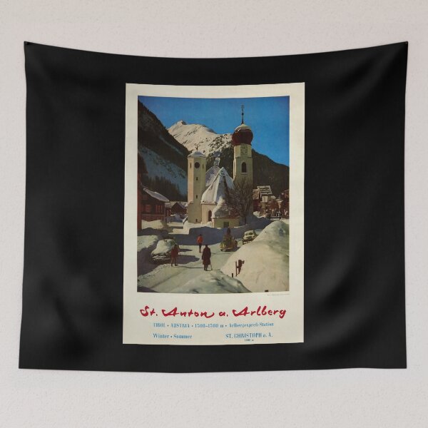 Item preview, retro classic St Anton poster designed and sold by CorasPosters.