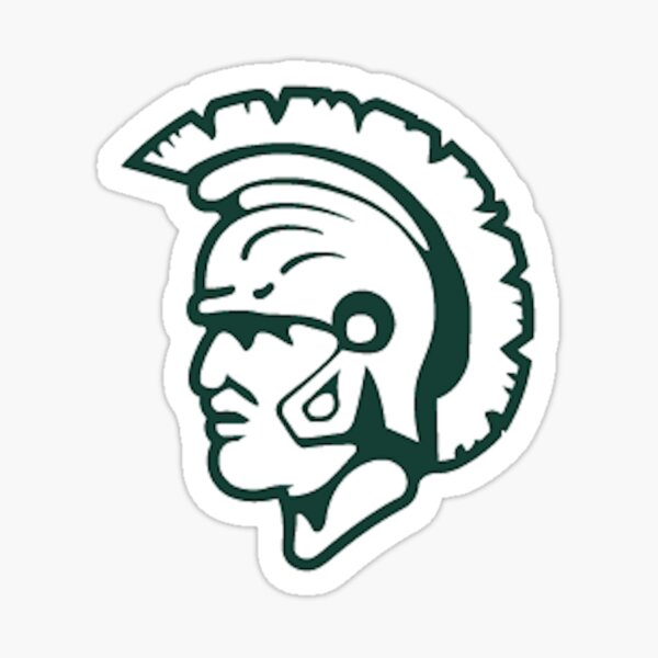 Michigan State Alternate Spartan Sticker By Griesigns Redbubble