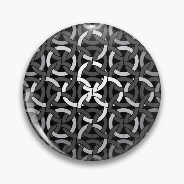 Item preview, Interlocking Circles in Black, White and Gray Tones designed and sold by hobrath.