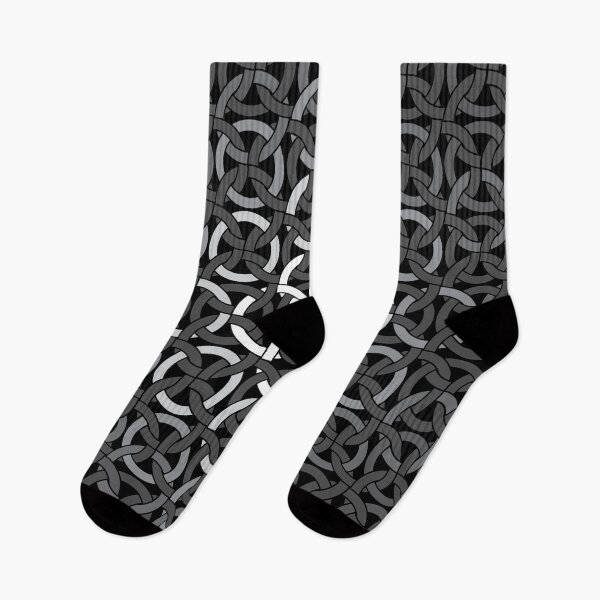 Item preview, Interlocking Circles in Black, White and Gray Tones designed and sold by hobrath.