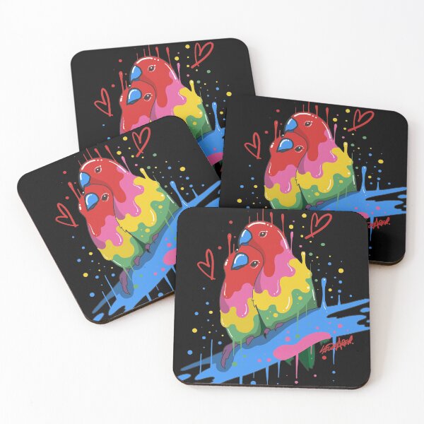 Item preview, Trippy Love Birds designed and sold by MS WEARER.