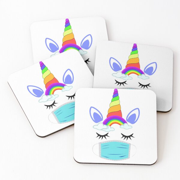 Item preview, Licorne magique face mask gift unicorn designed and sold by Aesthynova.