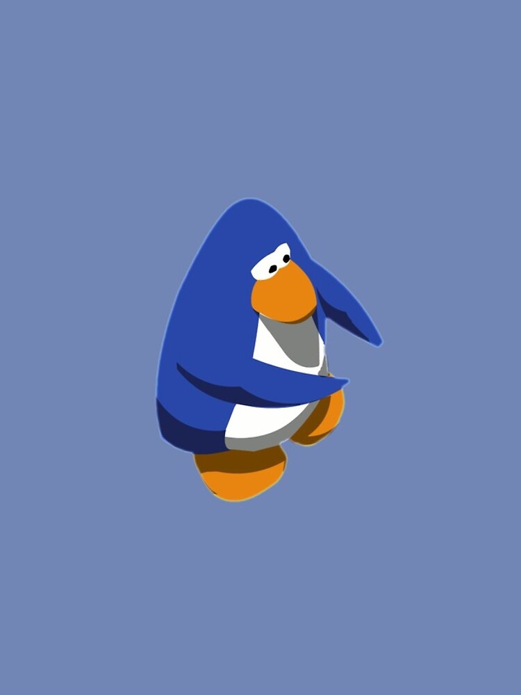 Club Penguin Blue Penguin Greeting Card for Sale by zabelzabel