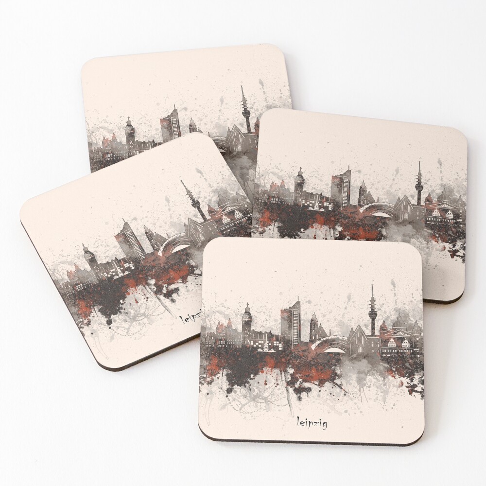 leipzig skyline Coasters (Set of 4)