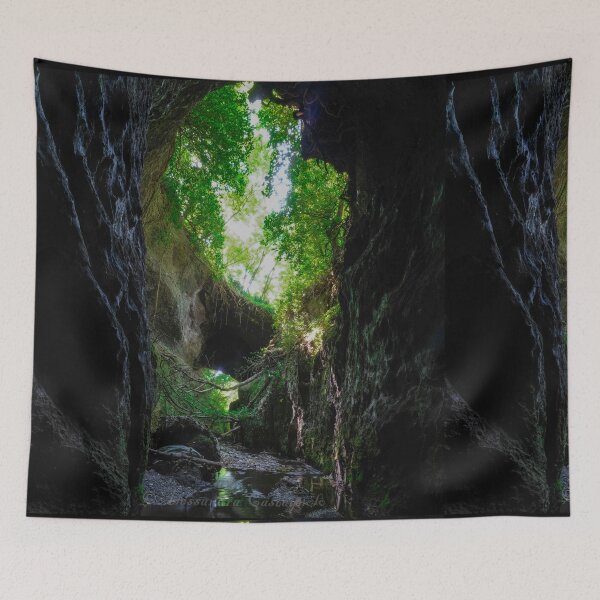 Item preview, Deep canyon gorge in Italy, Lazio designed and sold by Onyria Art.