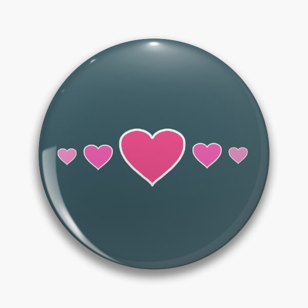 Artikelvorschau, Pynk hearts in a row on dark teal entworfen und verkauft von GabareyMaanyo.
