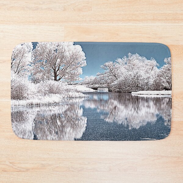 Item preview, Winter Lake Landscape Jigsaw Puzzle designed and sold by diverseidentity.
