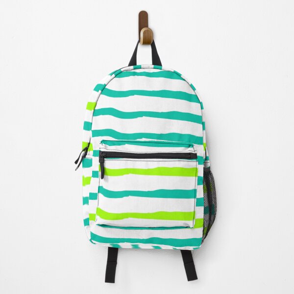 Item preview, Simple White,Turquoise & Lime | Wavy Lines Pattern designed and sold by ukoko.