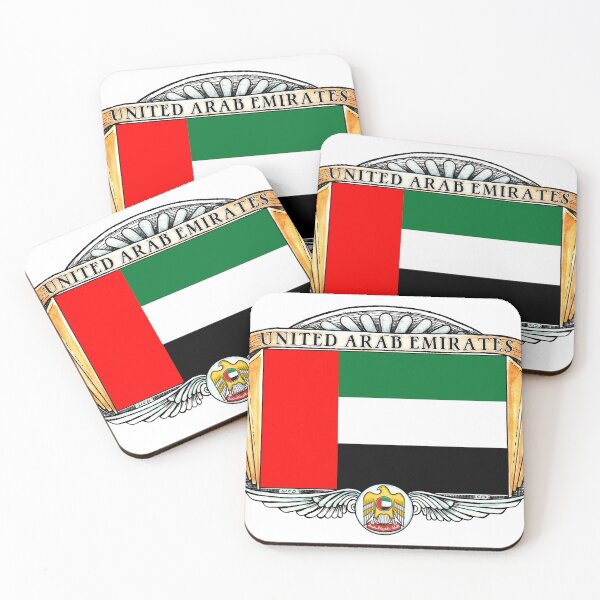 Item preview, United Arab Emirates Art Deco Design with Flag designed and sold by Cleave.