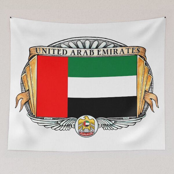 Item preview, United Arab Emirates Art Deco Design with Flag designed and sold by Cleave.