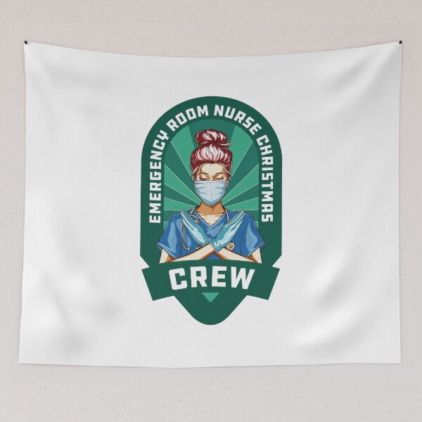 Item preview, Emergency Room Nurse Christmas Crew designed and sold by quarantineshop.