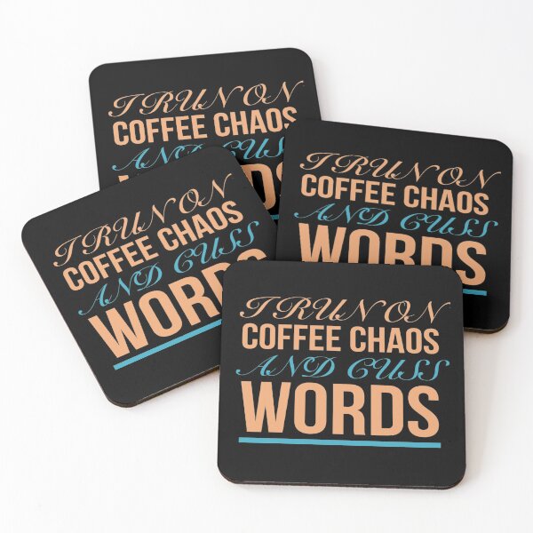 Item preview, I run on coffee chaos and cuss words mommy Gifts  designed and sold by AYACHI90.