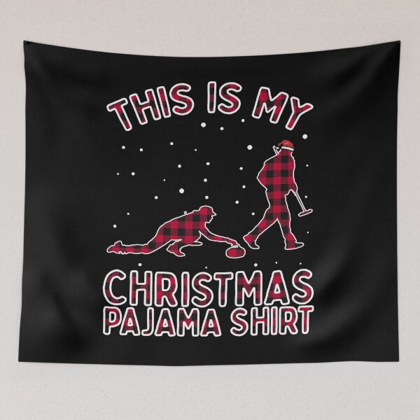 Item preview, Curling Shirt Bonspiel Winter Sports Christmas Pajama Xmas designed and sold by VDKMerch.