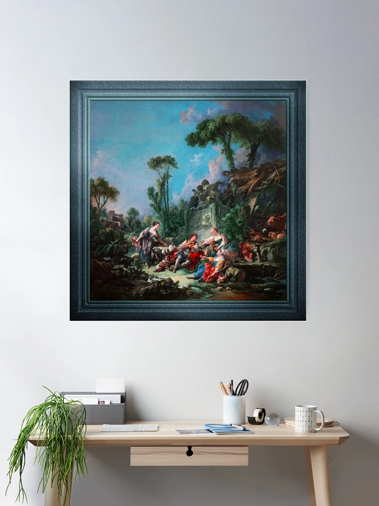 Shepherds Idyll by François Boucher Classical Fine Art Reproduction Wall Decor Poster Art Print