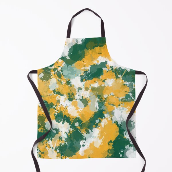 Item preview, Green White and Gold Paint Splatter designed and sold by BigTexFunkadelic.
