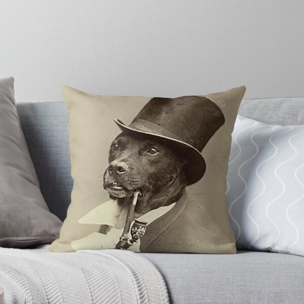Item preview, Classy Top Hat Tuxedo Dog with Pipe designed and sold by madssondre.