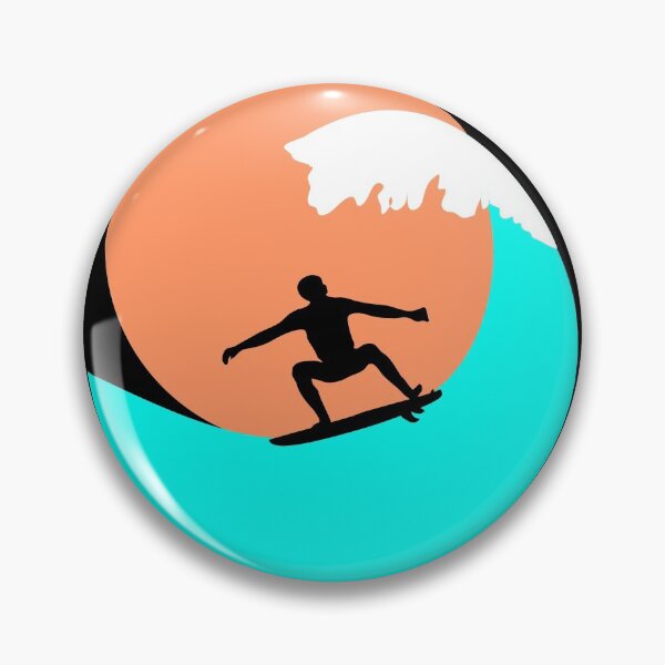 Item preview,  Surfer on the surf board and sunset #1 designed and sold by orangerinka.