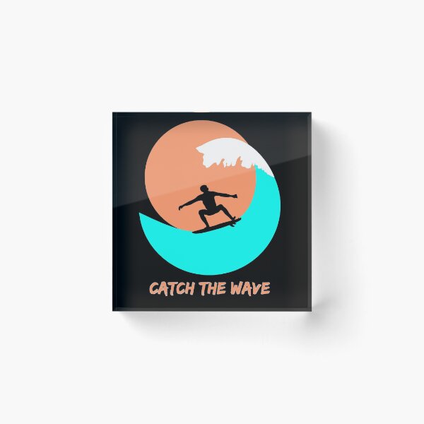 Item preview,  Surfer on the surf board and sunset #1 designed and sold by orangerinka.