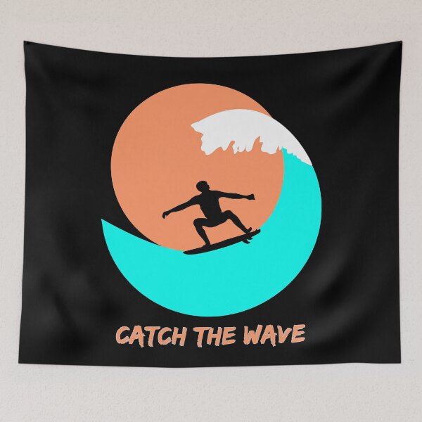 Item preview,  Surfer on the surf board and sunset #1 designed and sold by orangerinka.