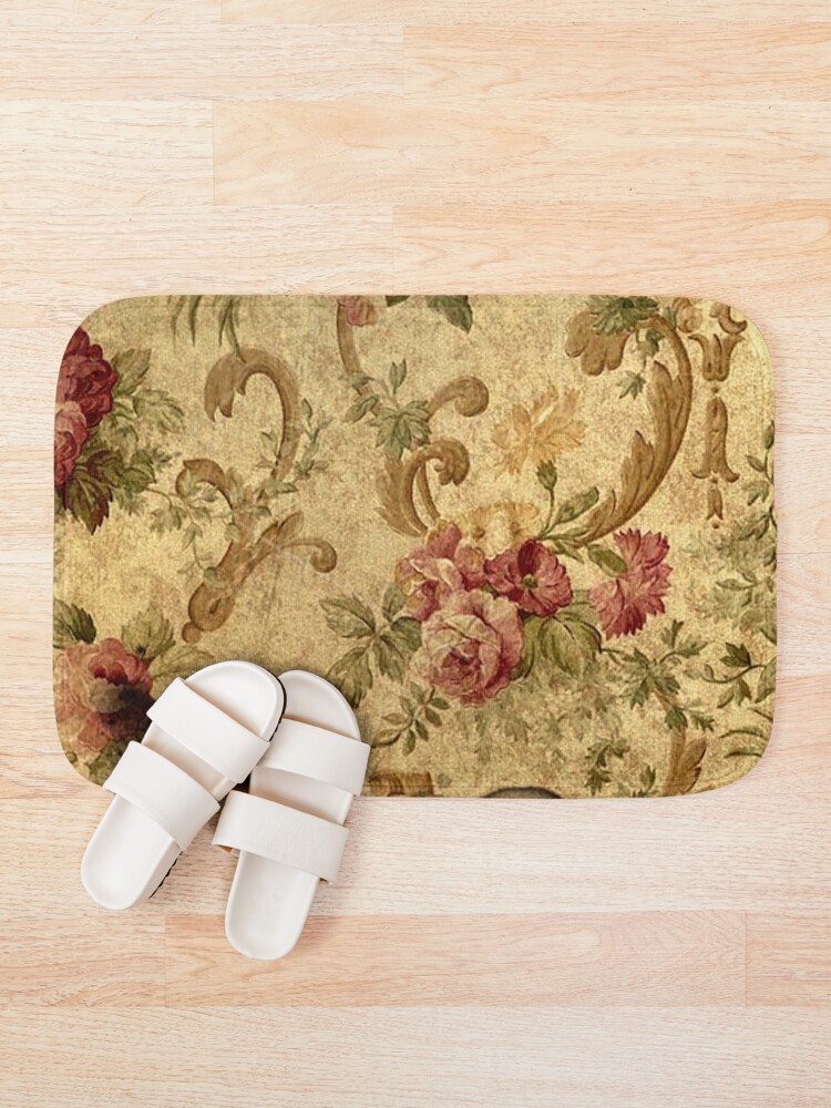 Alternate view of Vintage,tapestry,floral,elegant,victorian,rustic,grunge,elegant,chic Bath Mat