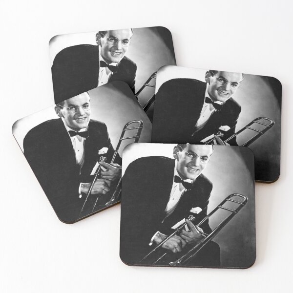 Item preview, Glenn Miller B&W pic with trombone designed and sold by gameshowfan2001.