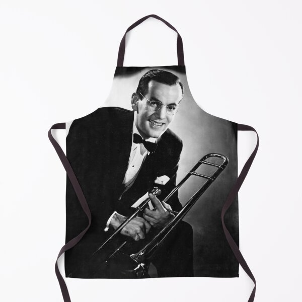 Item preview, Glenn Miller B&W pic with trombone designed and sold by gameshowfan2001.
